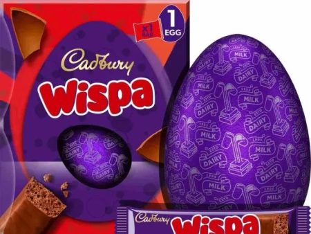 Cadbury Wispa Easter Egg Large 182G - FRAGILE For Cheap