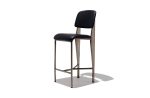 Jean Bar Stool Black Leather Hot on Sale