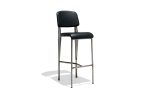 Jean Counter Stool Black Leather For Sale