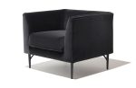 Dune Lounge Chair Dark Grey Velvet Online