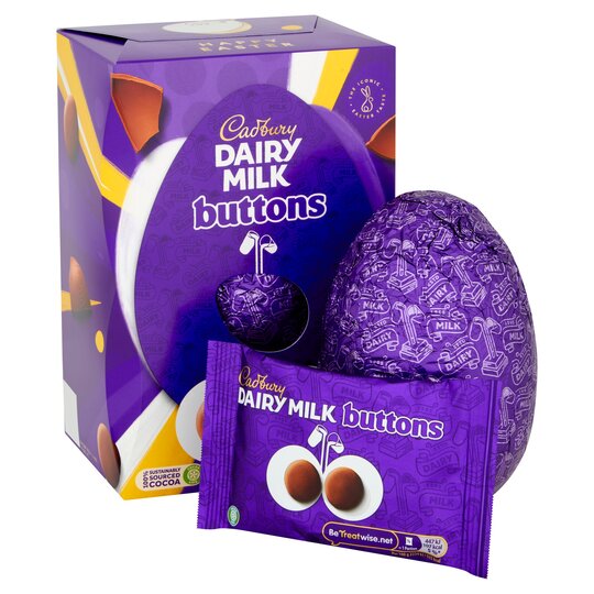 Cadbury Buttons Large Easter Egg 195g -FRAGILE For Sale