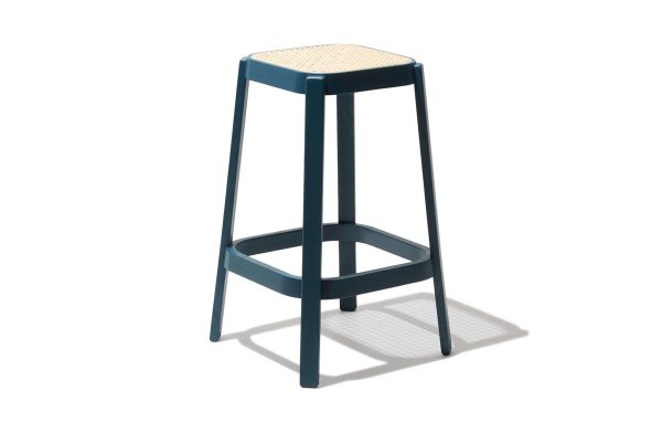 Cane Counter Stool Ocean Blue Discount