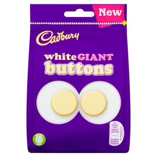 Cadbury Button Pouch WHITE  110g Fashion