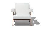 Compass Lounge Chair White Boucle For Discount