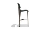 Jean Counter Stool Black Leather For Sale