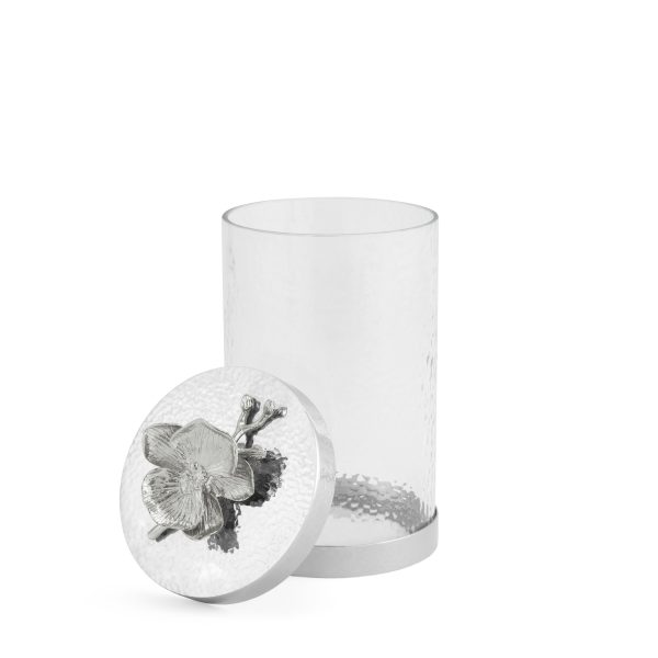 White Orchid Canisters Discount