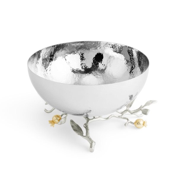 Pomegranate Silver & Gold Serving Bowl Discount