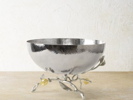 Pomegranate Silver & Gold Serving Bowl Discount