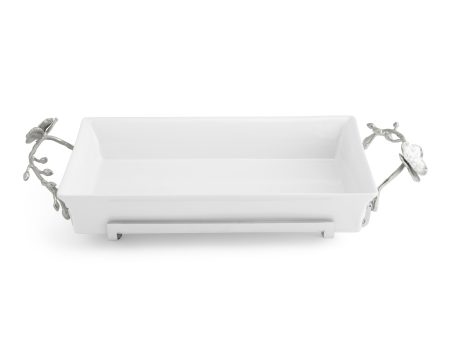 White Orchid Casserole Dish Discount