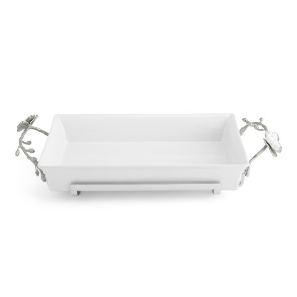 White Orchid Casserole Dish Discount