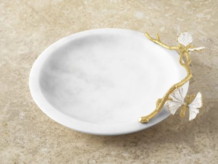 Butterfly Ginkgo Gold Trinket Dish Online now