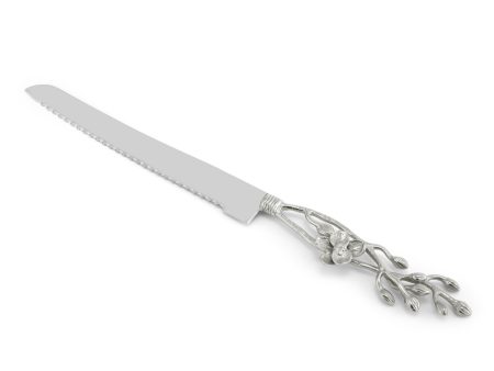 White Orchid Bread Knife For Cheap