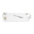 Pomegranate Silver & Gold Cheese Board & Spreader Online