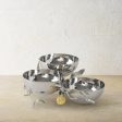 Pomegranate Silver & Gold Triple Bowl Sale