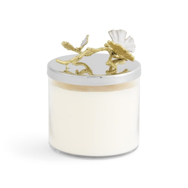 Butterfly Ginkgo Gold Candle Sale