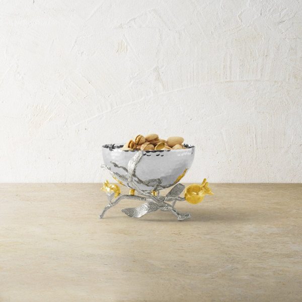 Pomegranate Silver & Gold Nut Bowl Sale