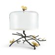 Butterfly Ginkgo Cake Stand with Dome Online