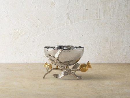 Pomegranate Silver & Gold Nut Bowl Sale