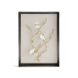 Butterfly Ginkgo Gold Fabric Shadow Box Online