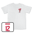 Men s Ice Hockey White Brutus Comfort Colors Tee - Caden Brown Hot on Sale