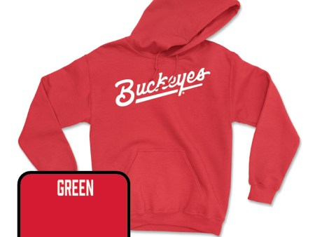 Red Women s Gymnastics Script Hoodie - Mary Green Discount