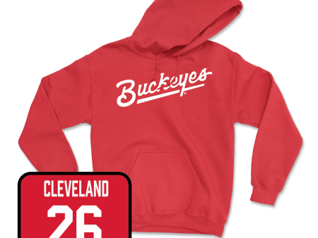 Red Women s Lacrosse Script Hoodie - Gabriella Cleveland Cheap