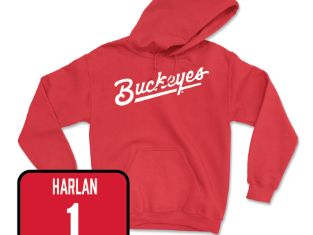 Red Women s Lacrosse Script Hoodie - Delaney Harlan For Discount