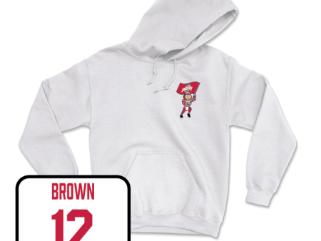 Men s Ice Hockey White Brutus Hoodie - Caden Brown Discount